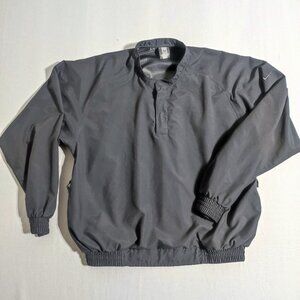 Vintage Y2K black label Nike Golf Jacket men's size M black snap button neck